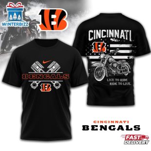 Cincinnati Bengals NFL Biker 3D Shirt For Fans