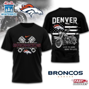 Denver Broncos NFL Biker 3D Shirt For Fans