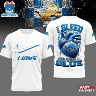 Detroit Lions NFL I Bleed 3D Shirt For Fans