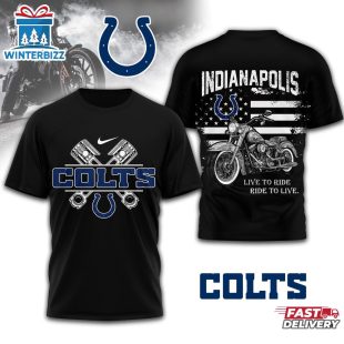 Indianapolis Colts NFL Biker 3D Shirt For Fans