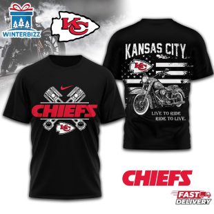 Kansas City Chiefs NFL Biker 3D Shirt For Fans