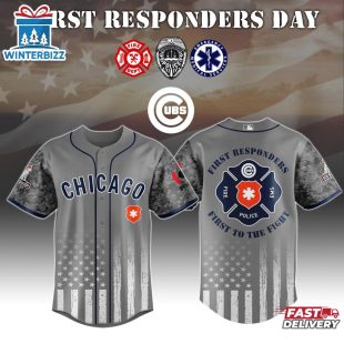 MLB Chicago Cubs First Responders Day Baseball Jersey