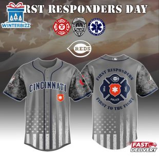 MLB Cincinnati Reds First Responders Day Baseball Jersey