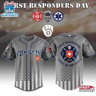 MLB Milwaukee Brewers First Responders Day Baseball Jersey