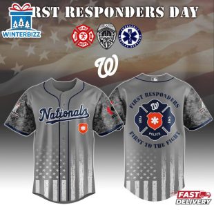 MLB Washington Nationals First Responders Day Baseball Jersey