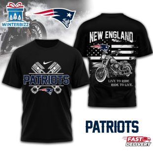 New England Patriots NFL Biker 3D Shirt For Fans