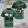 NHL Minnesota Wild Peanuts 75th Anniversary 3D T-Shirt For Fans
