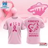NHL Minnesota Wild Pink Breast Cancer Awareness 3D T-Shirt For Fans