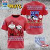NHL New York Rangers Peanuts 75th Anniversary 3D T-Shirt For Fans