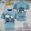 NHL Seattle Kraken Peanuts 75th Anniversary 3D T-Shirt For Fans