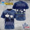 NHL Toronto Maple Leafs Peanuts 75th Anniversary 3D T-Shirt For Fans