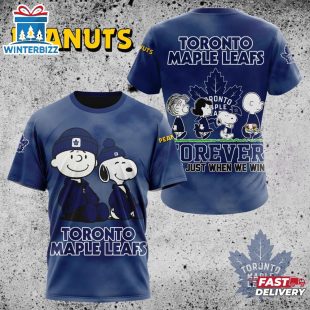 NHL Toronto Maple Leafs Peanuts 75th Anniversary 3D T-Shirt For Fans