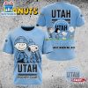 NHL Utah Hockey Club Peanuts 75th Anniversary 3D T-Shirt For Fans