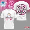 Pittsburgh Steelers NFL Firefighter Fight Breast Cancer 3D Shirt For Fans
