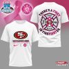 San Francisco 49ers NFL Firefighter Fight Breast Cancer 3D Shirt For Fans
