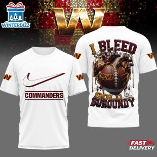 Washington Commanders NFL I Bleed 3D Shirt For Fans