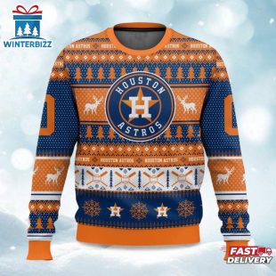 Astros Baseball Ugly Merry Christmas Sweater For Fans