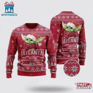 Atlanta Falcons Baby Yoda Ugly Christmas Sweater Shirt