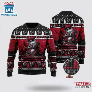 Atlanta Falcons Jack Skellington Ugly Christmas Sweater Shirt