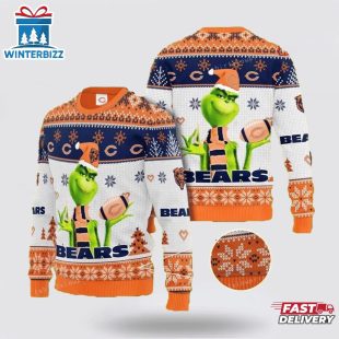Chicago Bears Grinch Ugly Christmas Sweater Shirt