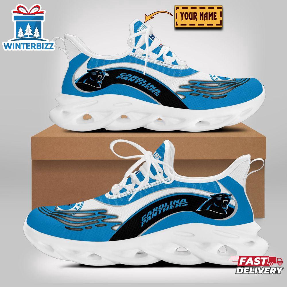 Custom Name Carolina Panthers Logo Team Sport Max Soul Shoes Gift For Fans Custom Name Carolina Panthers Logo Team Sport Max Soul Shoes Gift For Fans
