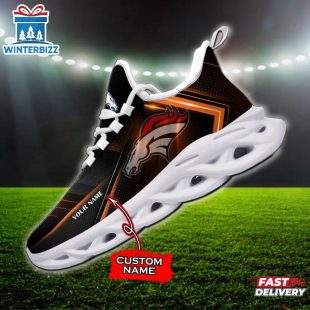 Custom Name Denver Broncos Team Max Soul Shoes Gift For Fans