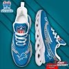 Custom Name Detroit Lions NFL Logo Team Max Soul Shoes Gift For Fans