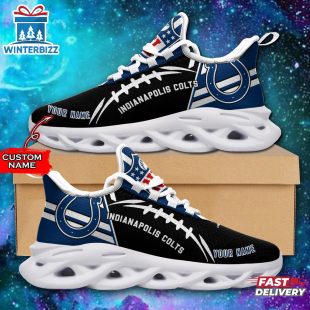 Custom Name Indianapolis Colts NFL Logo Team Max Soul Shoes Gift For Fans