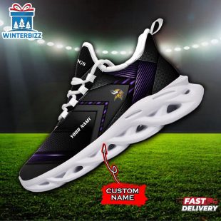 Custom Name Minnesota Vikings Team Sport Max Soul Shoes Gift For Fans