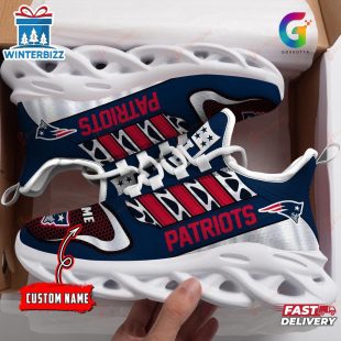 Custom Name New England Patriots Max Soul Shoes Gift For Fans