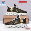 Custom Name Pittsburgh Steelers Logo Team Sport Max Soul Shoes Gift For Fans
