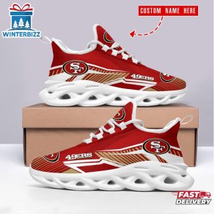 Custom Name San Francisco 49ers NFL Logo Team Max Soul Shoes Gift For Fans