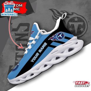 Custom Name Tennessee Titans NFL Logo Team Max Soul Shoes Gift For Fans