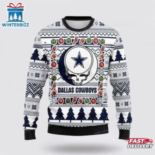 Dallas Cowboys Grateful Dead Ugly Christmas Sweater Shirt