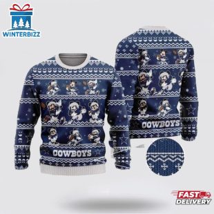 Dallas Cowboys Mickey Player Ugly Christmas Sweater Shirt