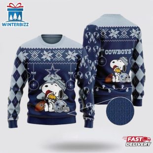 Dallas Cowboys Peanuts Snoopy Ugly Christmas Sweater Shirt