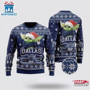 Dallas Cowboys Team Baby Yoda Ugly Christmas Sweater Shirt