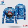 Detroit Lions Golden Skull Ugly Christmas Sweater Shirt