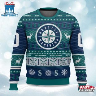 Mariners Baseball Ugly Merry Christmas Sweater For Fans
