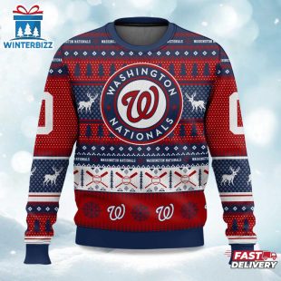 Nationals Baseball Ugly Merry Christmas Sweater For Fans