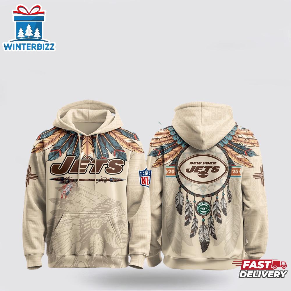 New York Jets Native American Heritage Month 3D Shirt For Fans New York Jets Native American Heritage Month 3D Shirt For Fans
