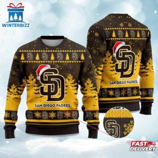 Padres Snowflakes Ugly Merry Christmas Sweater For Fans