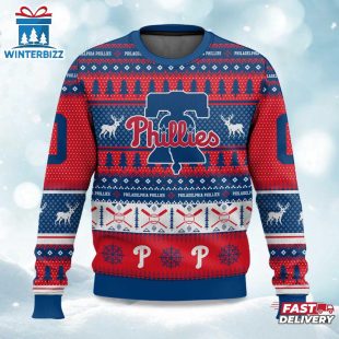 Phillies Baseball Ugly Merry Christmas Sweater For Fans