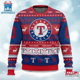 Rangers Baseball Ugly Merry Christmas Sweater For Fans