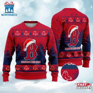Red Sox Snowflakes Ugly Merry Christmas Sweater For Fans