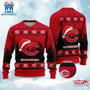Reds Snowflakes Ugly Merry Christmas Sweater For Fans