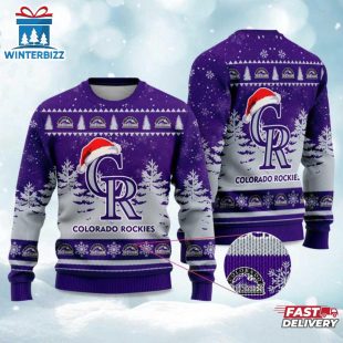 Rockies Snowflakes Ugly Merry Christmas Sweater For Fans