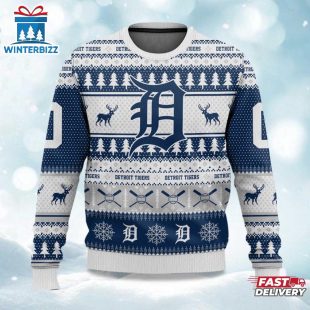 Tigers Baseball Ugly Merry Christmas Sweater For Fans
