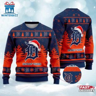 Tigers Snowflakes Ugly Merry Christmas Sweater For Fans