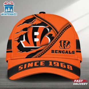 Cincinnati Bengals Since 1968 Classic Baseball Cap For Fans